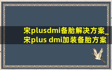 宋plusdmi备胎解决方案_宋plus dmi加装备胎方案